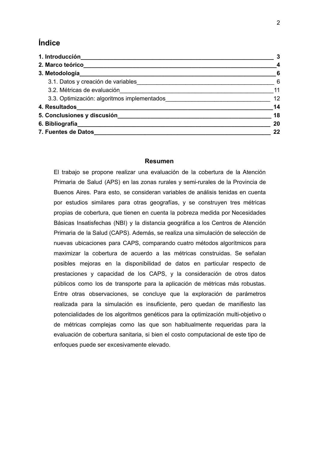 Acceso a la atención primaria en la provincia de Buenos Aires — página 2 de 23. Abrí el PDF para acceder al texto.