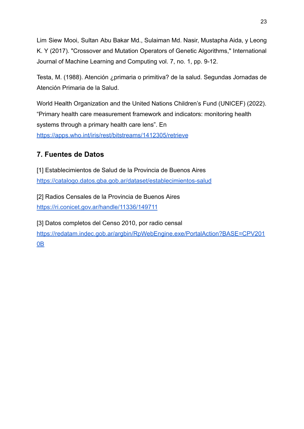 Acceso a la atención primaria en la provincia de Buenos Aires — página 23 de 23. Abrí el PDF para acceder al texto.